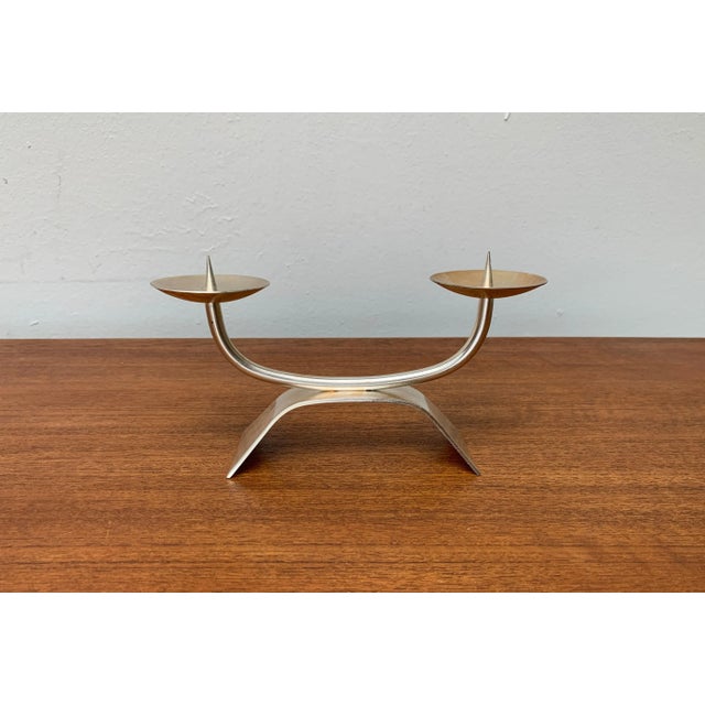 German Candle Holder from WMF, 1970s, in Very Good conditions. Designed 1970 to 1979 This piece has an attribution mark, I...