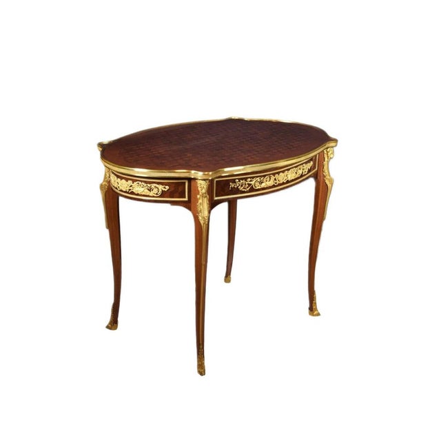 Louis XVI Style Oval Coffee Table, France, 19th Century For Sale - Image 5 of 8
