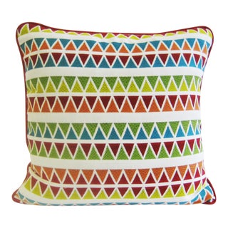 Handmade Boho Chic Pillows - 22" x 22" For Sale