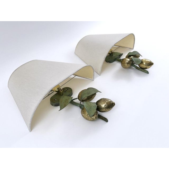 Large Mid-Century Brass Lemon Sconces by Hans Möller, 1970s, Set of 2 For Sale - Image 13 of 18