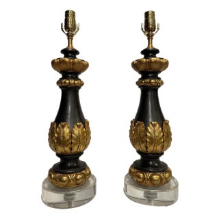 Pair of 19th-Century Neoclassical Elements as Lamps For Sale
