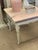 Stone Custom Marge Carson Hollywood Regency End Table with Rare Pink Marble Top For Sale - Image 7 of 13