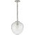 Katie Acorn Pendant in Polished Nickel with Clear Glass Designer: Thomas O'Brien Canopy: 5.25" Round Mounting: Chain Shade...