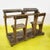 Brown Double Wooden School Desk with Integrated Seats For Sale - Image 8 of 11
