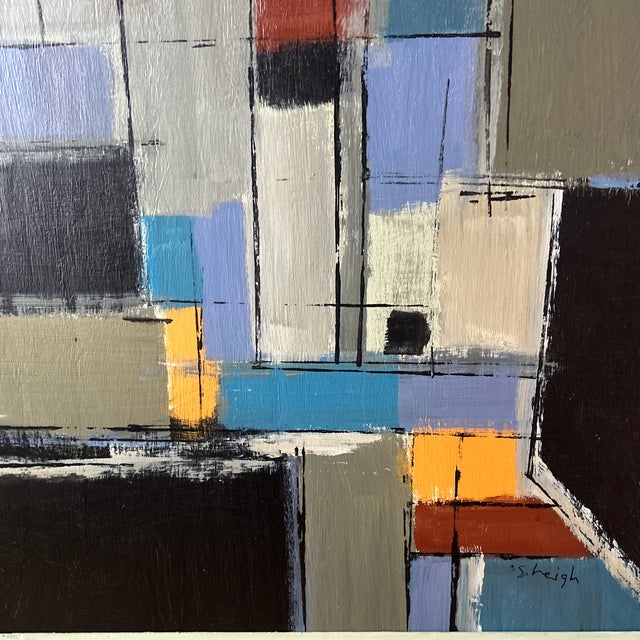 Abstract Contemporary Abstract Painting by Stephen Heigh “Finding Middle Ground” For Sale - Image 3 of 5