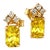 Natural Sapphire and Diamond Earrings set in 14k Yellow Gold 1.74 TCW Certified $1,590 121260 These Finely Faceted Natural...
