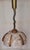Vintage Height-Adjustable Ceiling Lamp with Beige Ceramic Shade and Oak Wood Segments from Fischer-Leuchten, 1980s For Sale - Image 4 of 8
