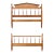 Davis Cabinet Company Cherry Turned Spool Bobbin Full Sized Bed Headboard and Footboard Only For Sale