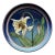 Hand-Painted Studio Pottery Plate Avalanche Lily Signed SBCD 1981 For Sale