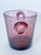 Glass Vintage La Verrerie De Biot French Amethyst Bubbled Blown Glass Ice Bucket, 1980s For Sale - Image 7 of 8