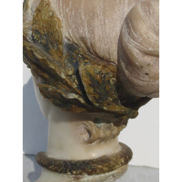 Hygieia Goddess of Good Health Alabaster Carving Circa 1890s For Sale - Image 9 of 12