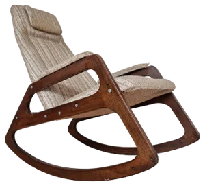 Mid-Century Rocking Chair from Uluv, Czechoslovakia, 1966