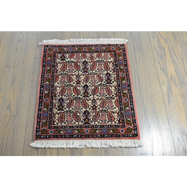 Vintage Petite Bidjar Rug For Sale - Image 9 of 10