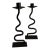 Vintage Blackthorne Forge Iron Candlestick Holders For Sale