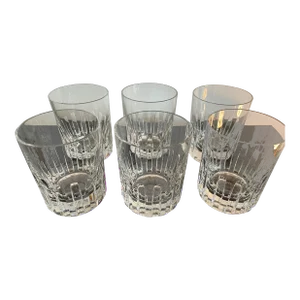 1990s Baccarat Rotary Tumblers- Set of 6
