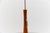 Beige Japanese Adjustable Ceiling Lamp in Teak by Temde Swiss, 1960s For Sale - Image 8 of 10