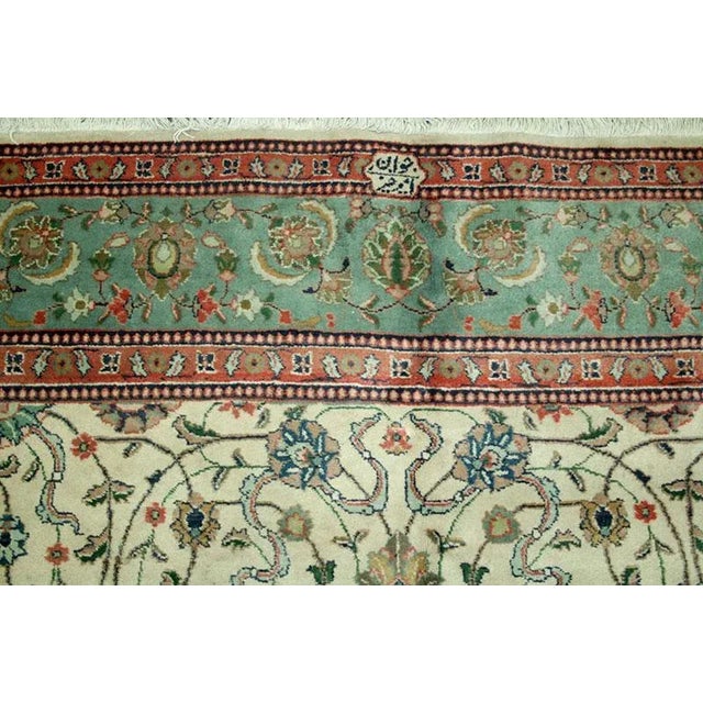 Vintage Contemporary Persian Tabriz Rug For Sale - Image 4 of 7