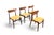 Mid 20th Century Set of Four Restored Dining Chairs in Teak Attributed to Schionning + Elgaard For Sale - Image 9 of 14