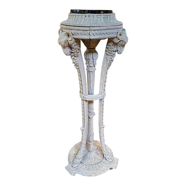 19th Century French Ram’s Head Tripod Pedestal For Sale