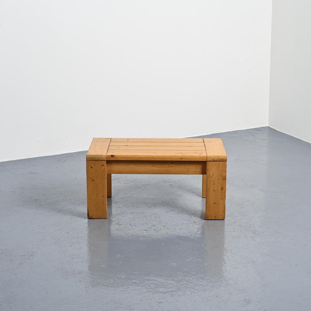 Brown French Coffee Table from Les Arcs, 1970s For Sale - Image 8 of 11