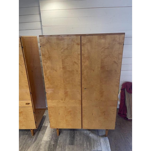 Vintage High-Gloss Wardrobes from Novy Domov, Czech-Republic, 1960s, Set of 3 For Sale - Image 13 of 18