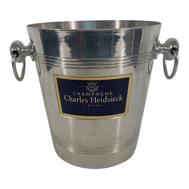 Vintage French "Charles Heidsieck" Champagne Bucket Wine Cooler, Circa 1960s For Sale