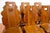 Brown Vintage Belgian Dining Chairs in Oak, 1960s, Set of 6 For Sale - Image 8 of 18