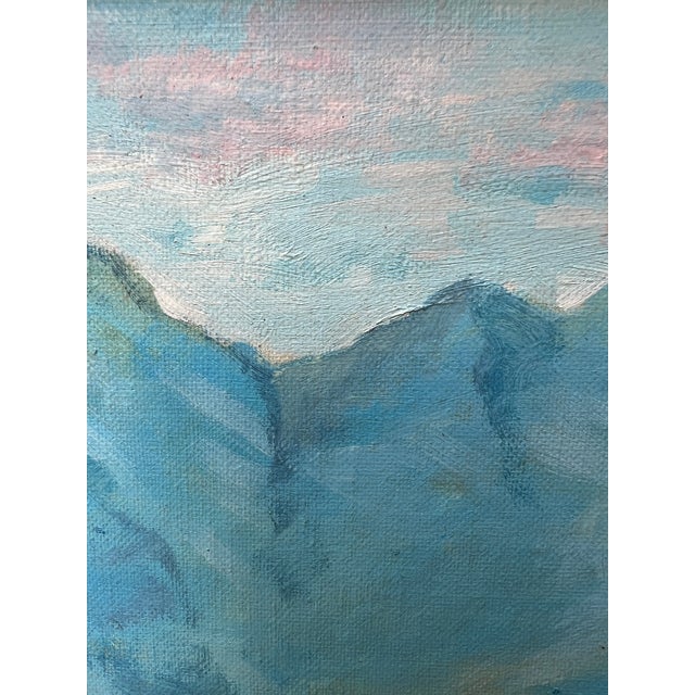 Framed European Mountain Village Oil Painting, Signed "Kyung" For Sale In Los Angeles - Image 6 of 15