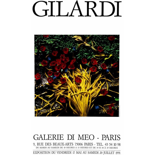 Gilardi Exhibition - Galerie Di Meo is a colored lithograph realized in 1991 . This artwork was realized in occasion of...