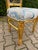 1980 French Louis XVI Gold Beech Damask Dining Chairs - 4 Pc For Sale - Image 4 of 9