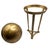 1950s Art Nouveau Style Brass Orb With Embossed Pedistal Desktop Sculpture For Sale - Image 4 of 9