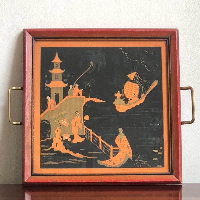 A beautiful early 20th century Art Deco pochoir print on paper by Edouard Halouze (1895-1958) -- a French artist,...