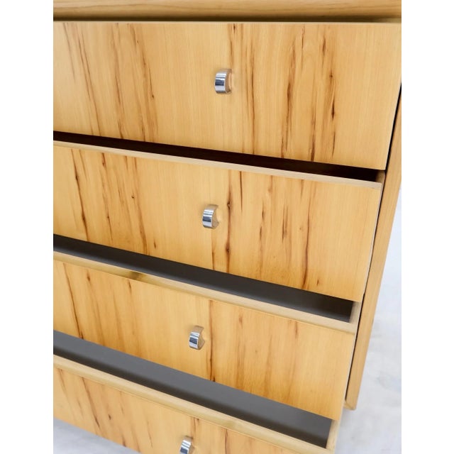 Mid Century Solid Wood Blonde Pecan Veneered 4 Drawers Dresser by Founders For Sale - Image 11 of 13