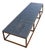 Coffee Table in Iron Frame and Stone Slate Table Tops by Architect Alex Vervoordt, Belgium, 1990s For Sale