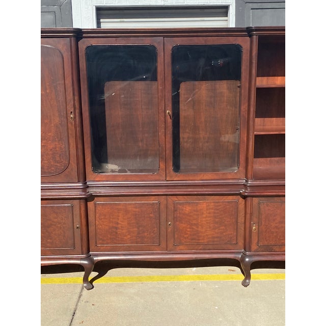 Antique Italian Oak Credenza / Buffet / Hutch For Sale - Image 12 of 16