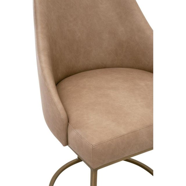 Essentials For Living Parissa Leather Armless Dining Chairs- Set of 2 For Sale - Image 9 of 9