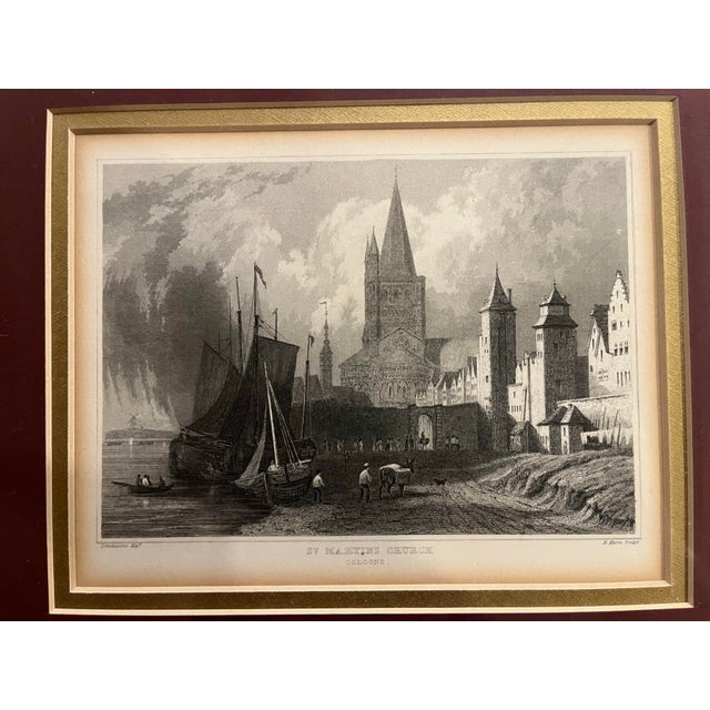 Printmaking Materials William Tombleson, Views of the Rhine Etching Prints- Set of 5 For Sale - Image 7 of 12