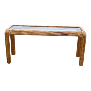 Pencil Reed Bamboo Console Table
