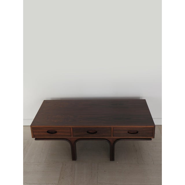 Bernini Italian Wooden Coffe Table by Gianfranco Frattni for Bernini, 1960s For Sale - Image 4 of 18