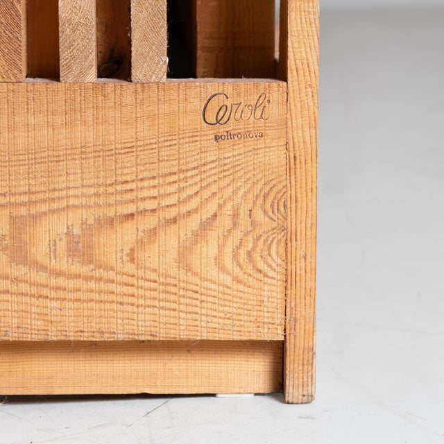 Mobili Nella Valle Series 3-Seater Sofa by Mario Ceroli for Poltronova, Italy, 1972 For Sale - Image 11 of 17