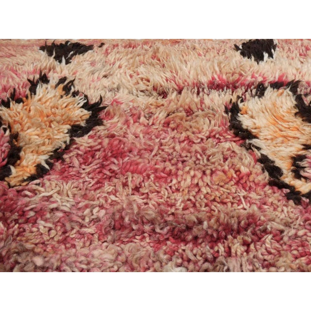 1970s Midcentury Boujad Rug 6.7 X 9.9 For Sale - Image 6 of 9
