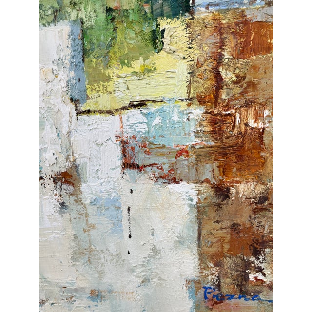 Wood Contemporary Abstract Original Oil Painting For Sale - Image 7 of 12