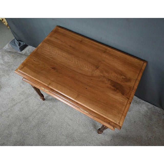 Vintage Louis XVI Style Walnut Desk, 1920 For Sale - Image 6 of 17