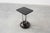 Metal Art Deco Pedestal Table with Chrome Columns and Black Lacquered Base, France, 1920s For Sale - Image 7 of 13
