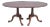 1990s Henkel Harris Wild Black Cherry Two Pedestal Dining Table 3 Leaves & Table Pads For Sale