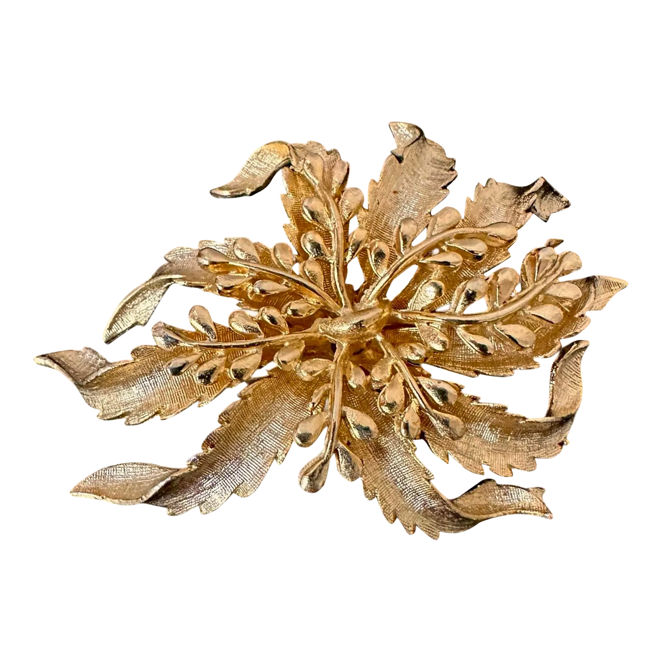 赤い花形ブローチ　Vintage poinsettia brooch Vintage Christopher Radko Poinsettia Brooch Mid Century