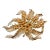 Vintage Gold Poinsettia Large Floral Brooch For Sale