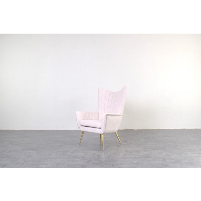 This armchair was made in the 60's in Italy. The furniture has undergone professional upholstery renovation and has been...