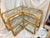 Bielecky Brothers 1970's Bielecky Brothers Wrapped Rattan and Glass Waterfall Corner Etagere For Sale - Image 4 of 14