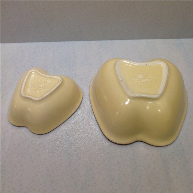 Brown Apple-Shaped Serving Dishes - A Pair For Sale - Image 8 of 8